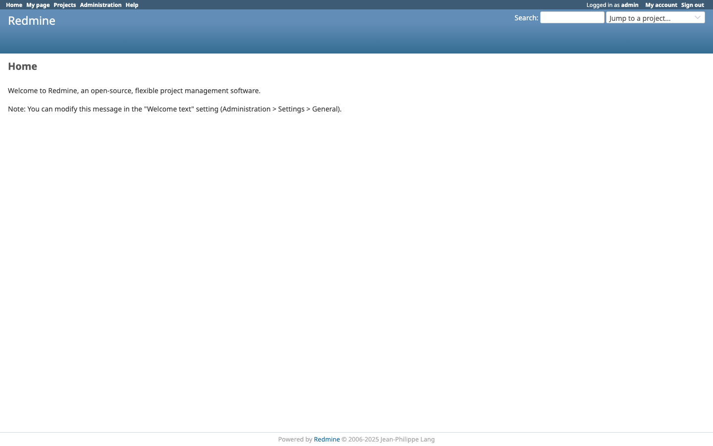 Redmine: главная